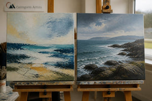 Abstract vs Realistic Scottish Seascape Art - Cairngorm Artists