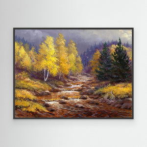 Alt Mor Autumn - canvas print from original artwork - Cairngorm Artists