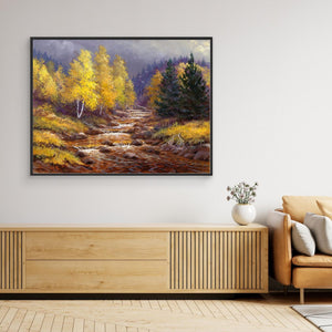 Alt Mor Autumn - canvas print from original artwork - Cairngorm Artists