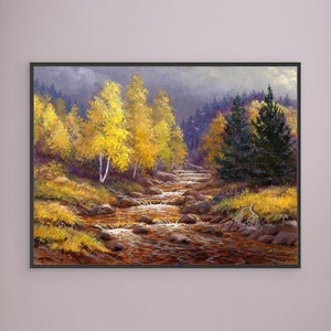 Alt Mor Autumn - canvas print from original artwork - Cairngorm Artists