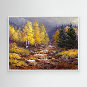 Alt Mor Autumn - canvas print from original artwork - Cairngorm Artists