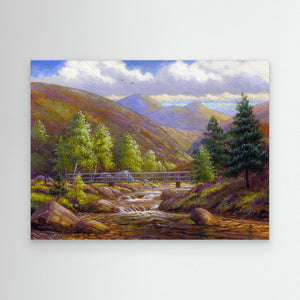 Alt Mor, Cairngorms - canvas print from original artwork - Cairngorm Artists