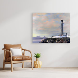 Ardnamurchan Lighthouse View - canvas print from original artwork - Cairngorm Artists