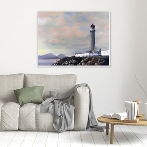 Ardnamurchan Lighthouse View - canvas print from original artwork - Cairngorm Artists