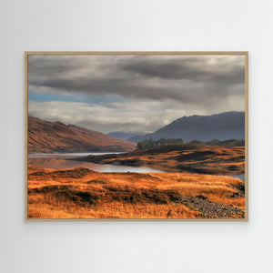 Autumn Reflection, Glen Cluanie - canvas print from original photograph - Cairngorm Artists
