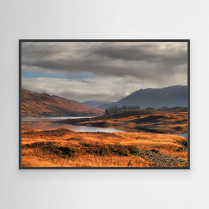 Autumn Reflection, Glen Cluanie - canvas print from original photograph - Cairngorm Artists