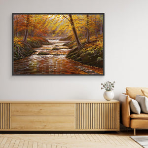 Birks of Aberfeldy, Autumn - canvas print from original artwork - Cairngorm Artists