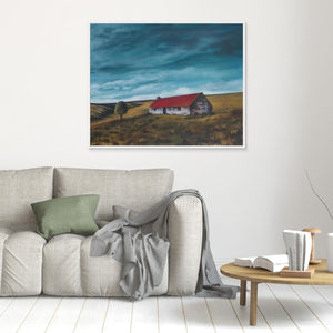 Bowman's Croft Rolling Clouds - canvas print from original artwork - Cairngorm Artists