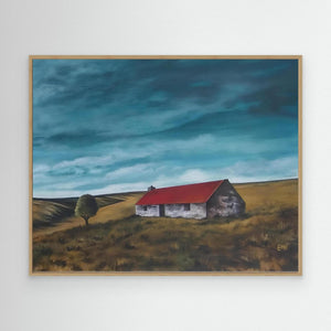 Bowman's Croft Rolling Clouds - canvas print from original artwork - Cairngorm Artists