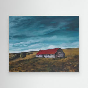 Bowman's Croft Rolling Clouds - canvas print from original artwork - Cairngorm Artists