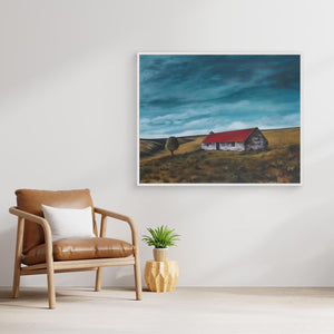 Bowman's Croft Rolling Clouds - canvas print from original artwork - Cairngorm Artists