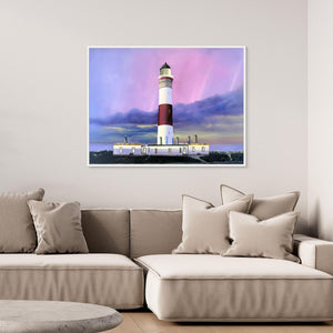 Buchan Ness Light - canvas print from original artwork - Cairngorm Artists