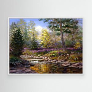 Cairngorm Stream - canvas print from original artwork - Cairngorm Artists