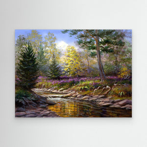Cairngorm Stream - canvas print from original artwork - Cairngorm Artists