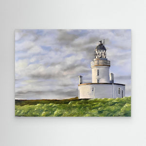 Chanonry Point Lighthouse - canvas print from original artwork - Cairngorm Artists