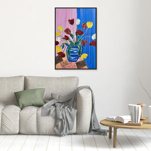 Cheerful Blooms - canvas print from original artwork - Cairngorm Artists