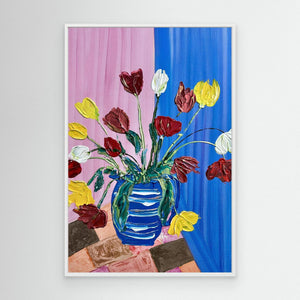 Cheerful Blooms - canvas print from original artwork - Cairngorm Artists