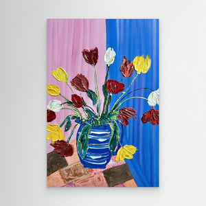 Cheerful Blooms - canvas print from original artwork - Cairngorm Artists