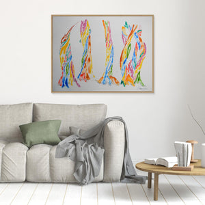 Colourful Tree Whispers - canvas print from original artwork - Cairngorm Artists