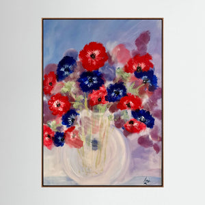 Cornflowers - canvas print from original artwork - Cairngorm Artists