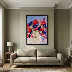 Cornflowers - canvas print from original artwork - Cairngorm Artists