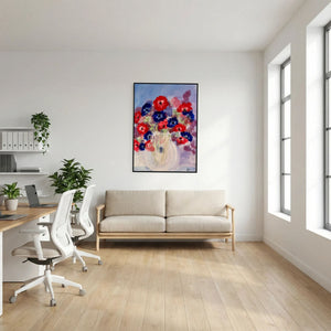 Cornflowers - canvas print from original artwork - Cairngorm Artists