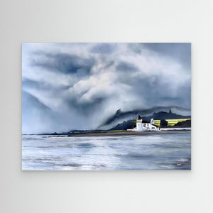 Corran Lighthouse - canvas print from original artwork - Cairngorm Artists