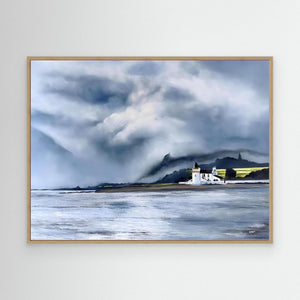 Corran Lighthouse - canvas print from original artwork - Cairngorm Artists