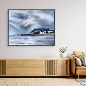 Corran Lighthouse - canvas print from original artwork - Cairngorm Artists