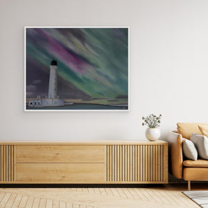 Covesea Glow - canvas print from original artwork - Cairngorm Artists