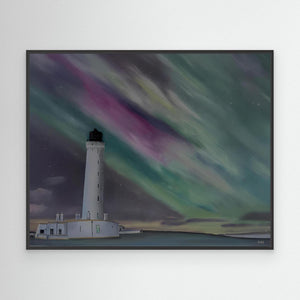 Covesea Glow - canvas print from original artwork - Cairngorm Artists