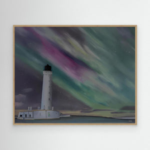 Covesea Glow - canvas print from original artwork - Cairngorm Artists