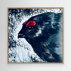 Crimson Crest - canvas print from original artwork - Cairngorm Artists