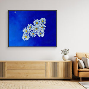 Daisy Cluster - canvas print from original artwork - Cairngorm Artists