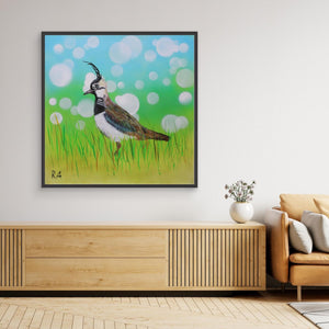 Dappled Lapwing - canvas print from original artwork - Cairngorm Artists