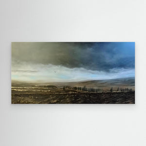 Dava Moor Gold - canvas print from original artwork - Cairngorm Artists