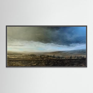 Dava Moor Gold - canvas print from original artwork - Cairngorm Artists