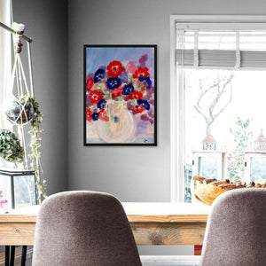 Cornflowers - canvas print from original artwork