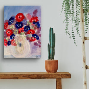 Cornflowers - canvas print from original artwork