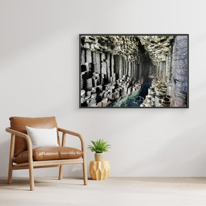 Fingal's Cave Exploration - canvas print from original photograph - Cairngorm Artists