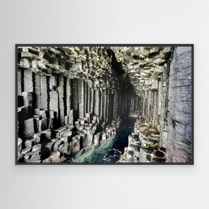 Fingal's Cave Exploration - canvas print from original photograph - Cairngorm Artists