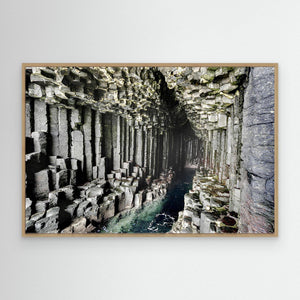Fingal's Cave Exploration - canvas print from original photograph - Cairngorm Artists