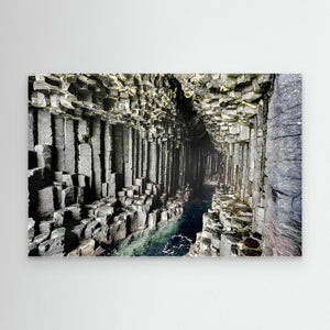Fingal's Cave Exploration - canvas print from original photograph - Cairngorm Artists