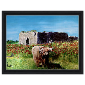 Framed Canvas - Coo and Castle - Cairngorm Artists