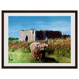Framed Canvas - Coo and Castle - Cairngorm Artists