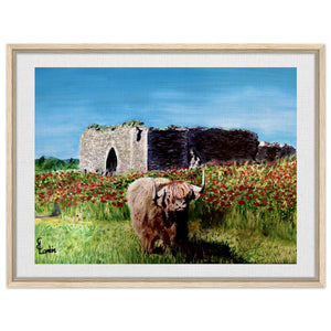 Framed Canvas - Coo and Castle - Cairngorm Artists