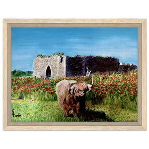 Framed Canvas - Coo and Castle - Cairngorm Artists