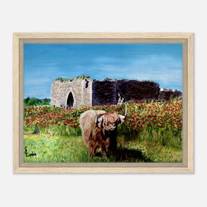Framed Canvas - Coo and Castle - Cairngorm Artists