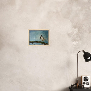 Framed Canvas - Crested Tit - Cairngorm Artists
