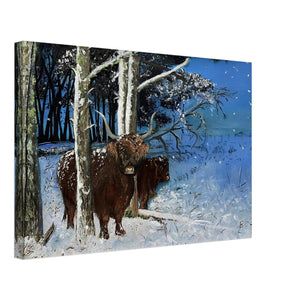 Frameless Canvas - Snowy Coos - Cairngorm Artists